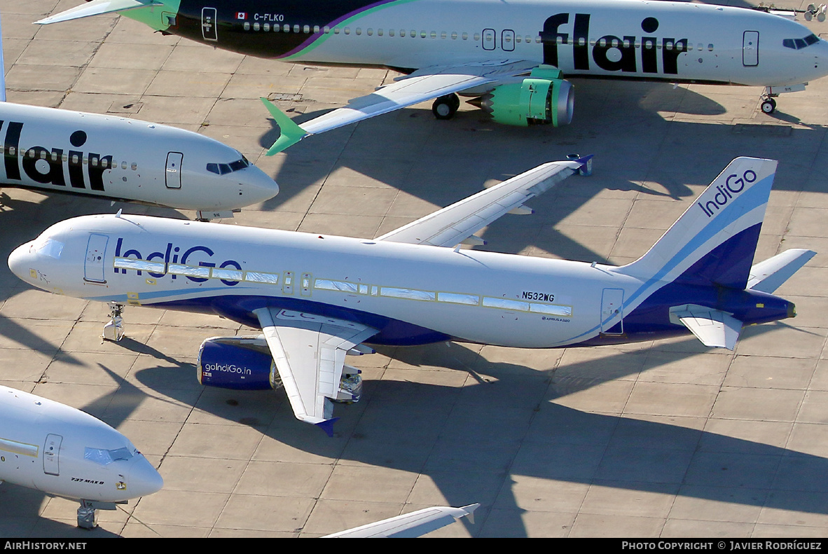 Aircraft Photo of N532WG | Airbus A320-232 | IndiGo | AirHistory.net #536884