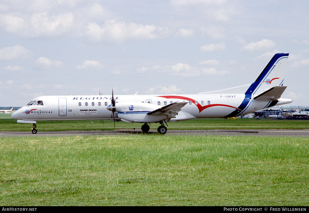 Aircraft Photo of F-GMVF | Saab 2000 | Régional Airlines | AirHistory.net #536901