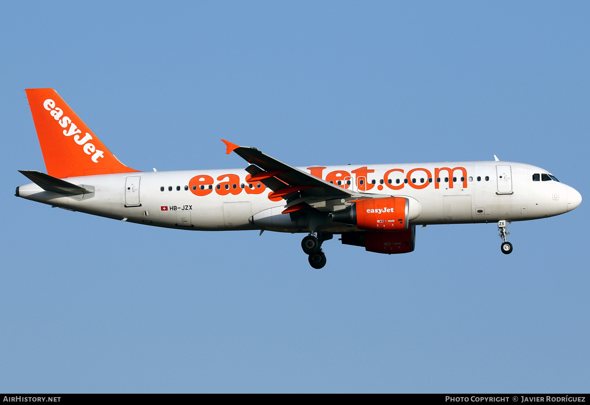 Aircraft Photo of HB-JZX | Airbus A320-214 | EasyJet | AirHistory.net #536915