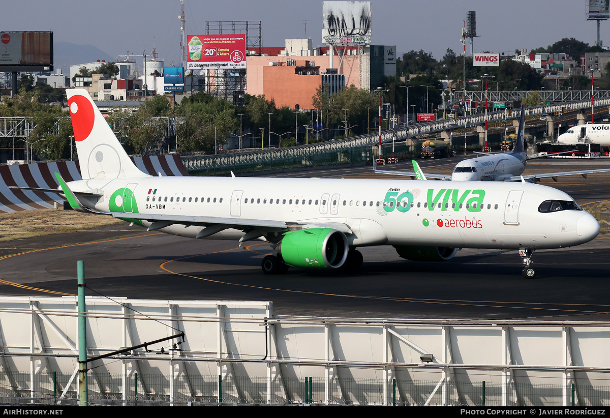 Aircraft Photo of XA-VBM | Airbus A321-271NX | Viva Aerobús | AirHistory.net #536918