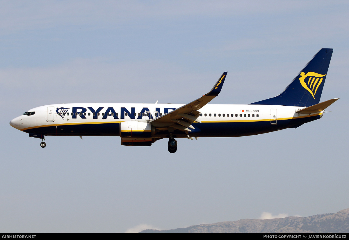 Aircraft Photo of 9H-QBM | Boeing 737-8AS | Ryanair | AirHistory.net #536921