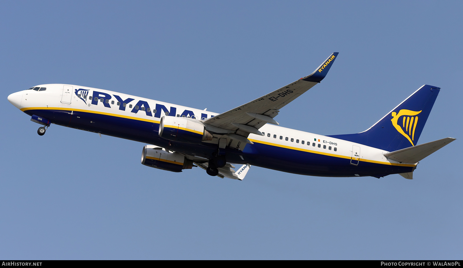 Aircraft Photo of EI-DHS | Boeing 737-8AS | Ryanair | AirHistory.net #536922