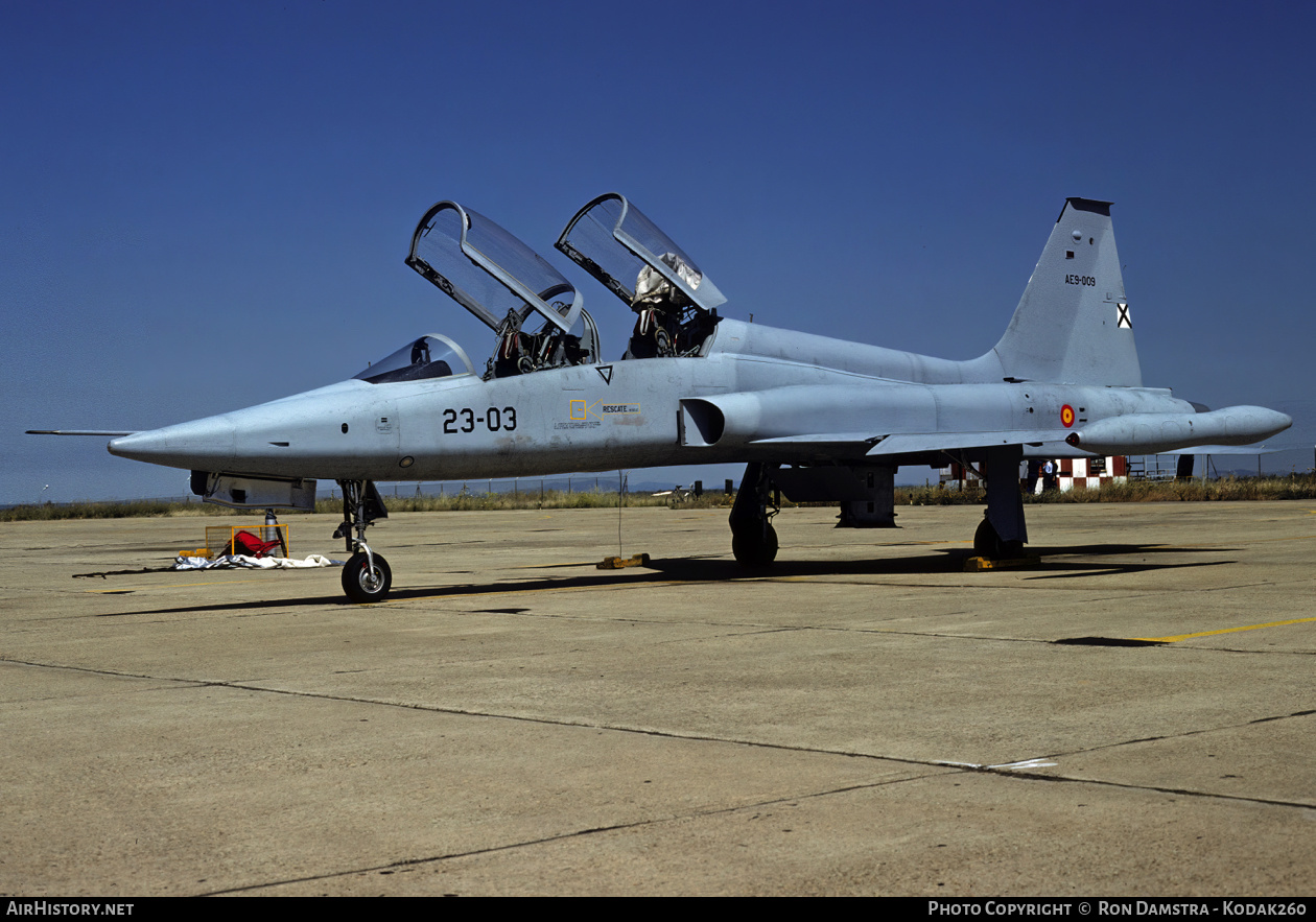 Aircraft Photo of AE.9-009 | Northrop SF-5B Freedom Fighter | Spain - Air Force | AirHistory.net #536941