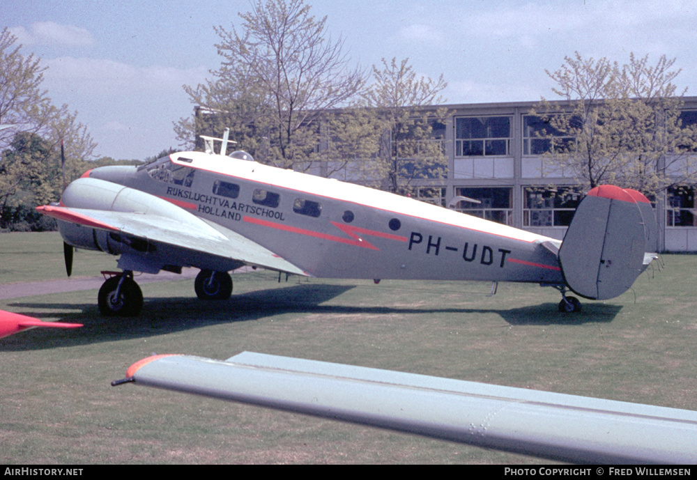 Aircraft Photo of PH-UDT | Beech D18S | Rijksluchtvaartschool - RLS | AirHistory.net #536948