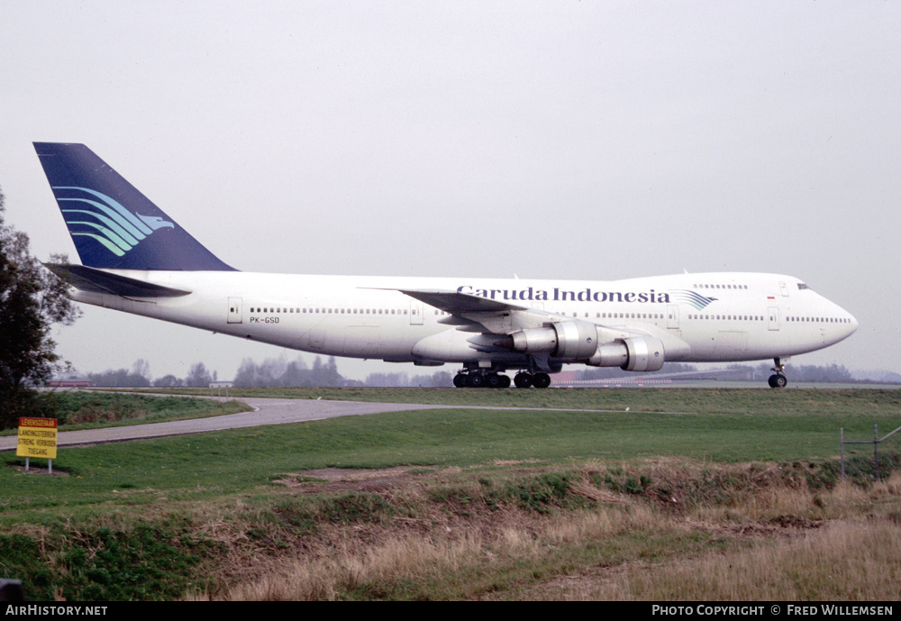 Aircraft Photo of PK-GSD | Boeing 747-2U3B | Garuda Indonesia | AirHistory.net #537000