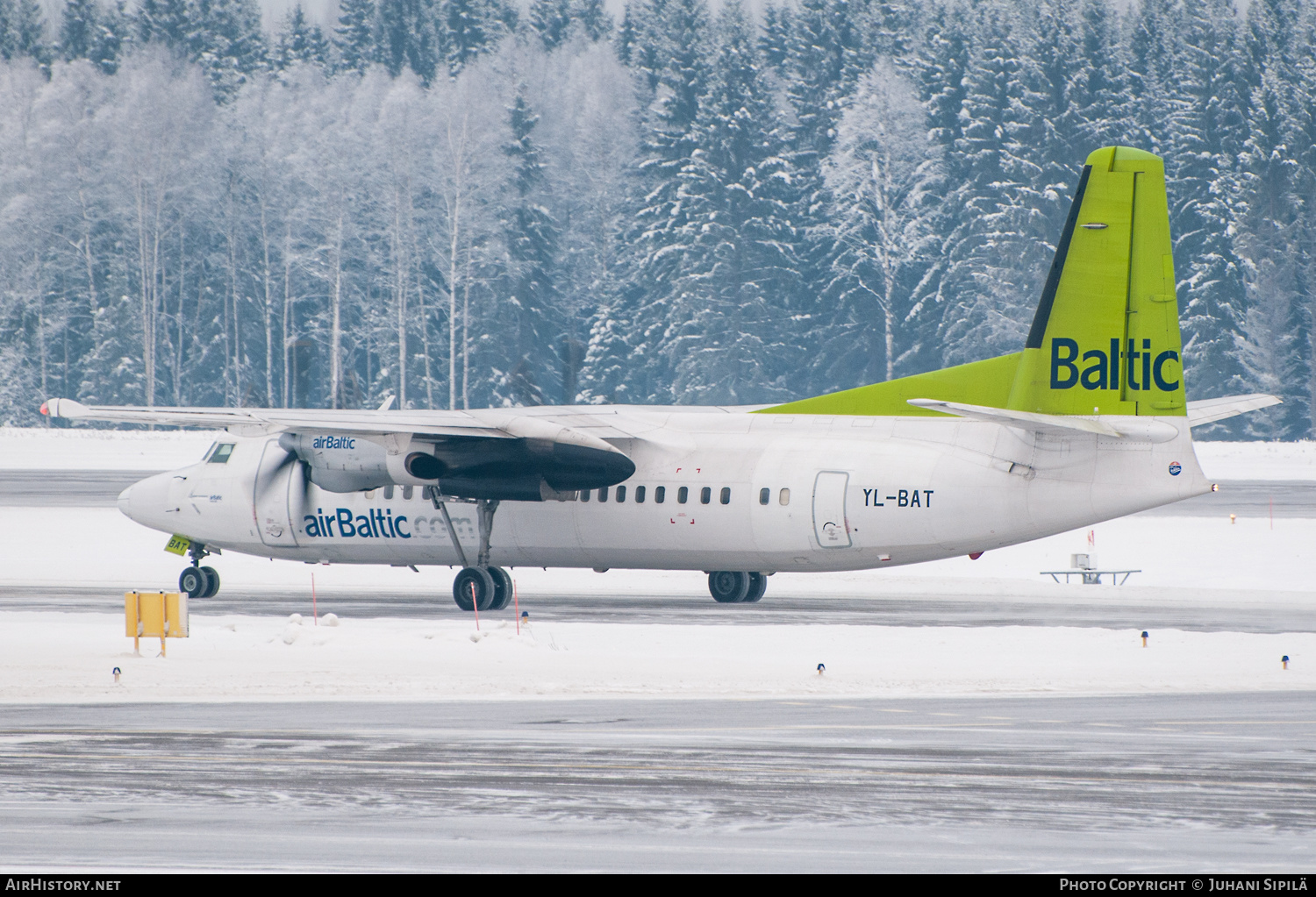 Aircraft Photo of YL-BAT | Fokker 50 | AirBaltic | AirHistory.net #537008