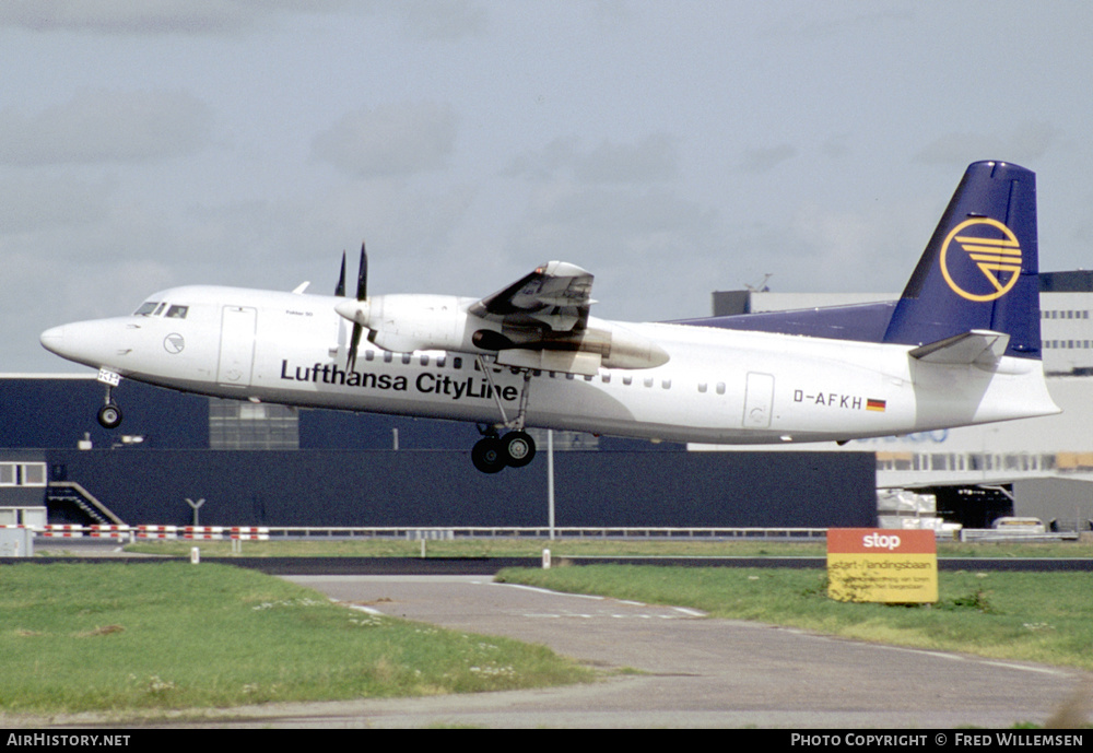 Aircraft Photo of D-AFKH | Fokker 50 | Lufthansa CityLine | AirHistory.net #537012