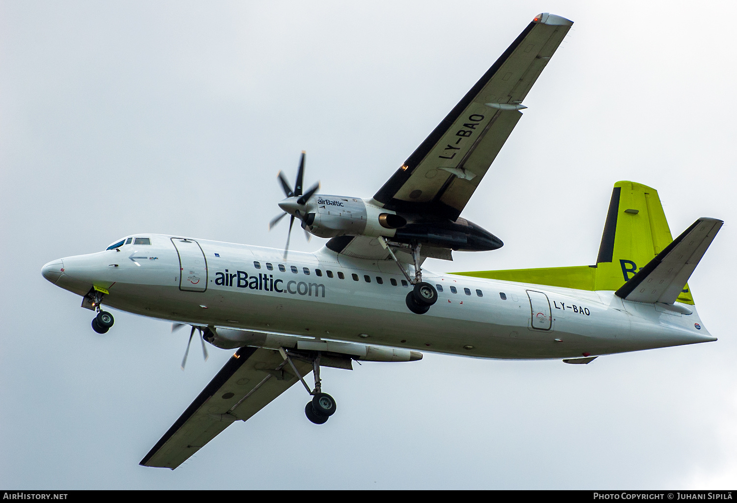 Aircraft Photo of LY-BAO | Fokker 50 | AirBaltic | AirHistory.net #537021