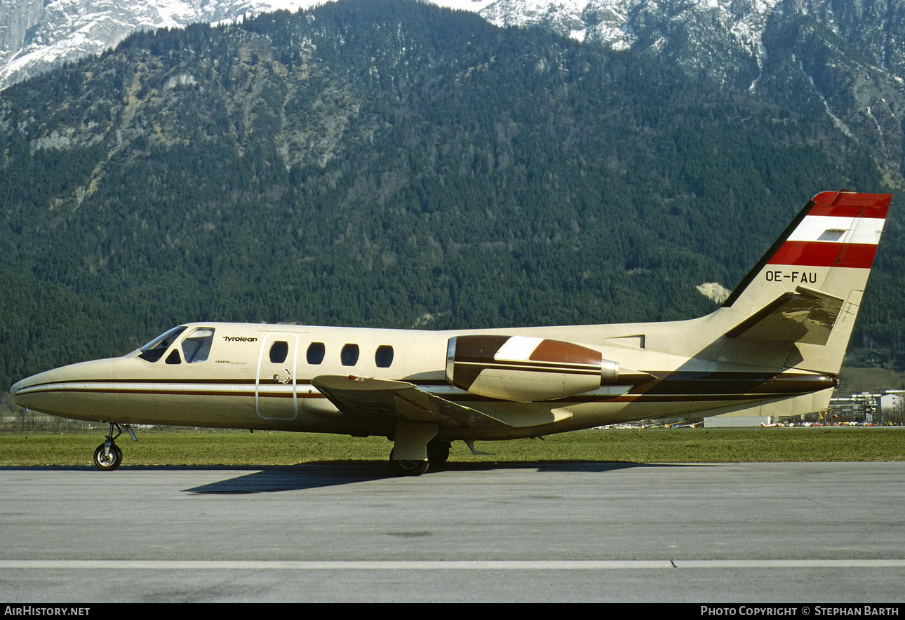 Aircraft Photo of OE-FAU | Cessna 500 Citation | Tyrolean Airways | AirHistory.net #537033