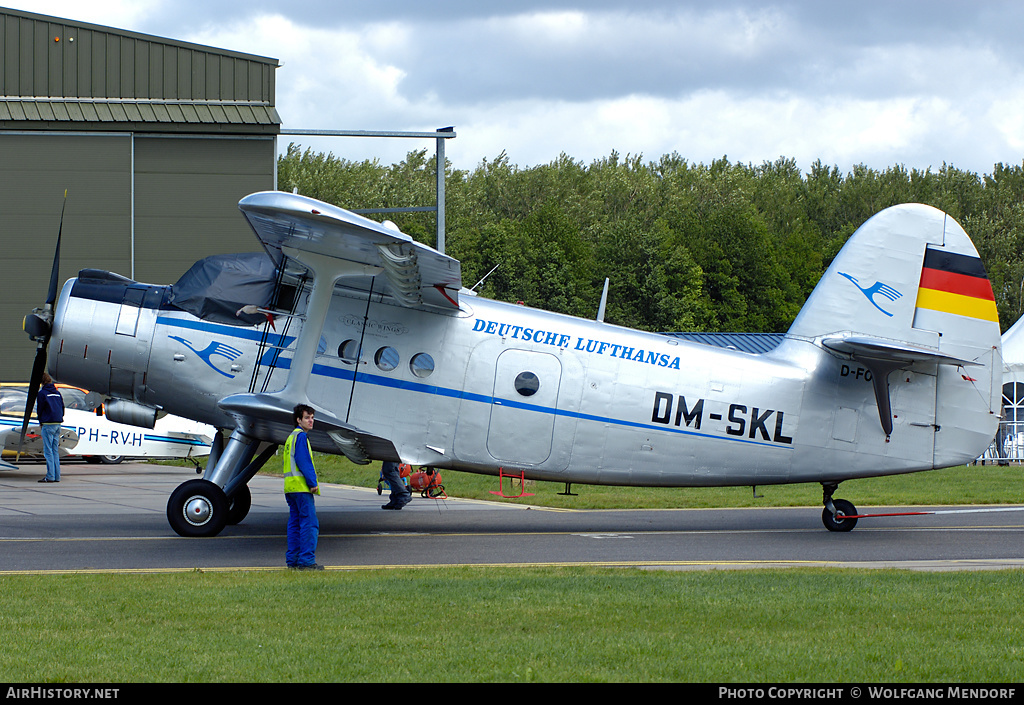 Aircraft Photo of D-FONL / DM-SKL | Antonov An-2T | Classic Wings | Deutsche Lufthansa | AirHistory.net #537034