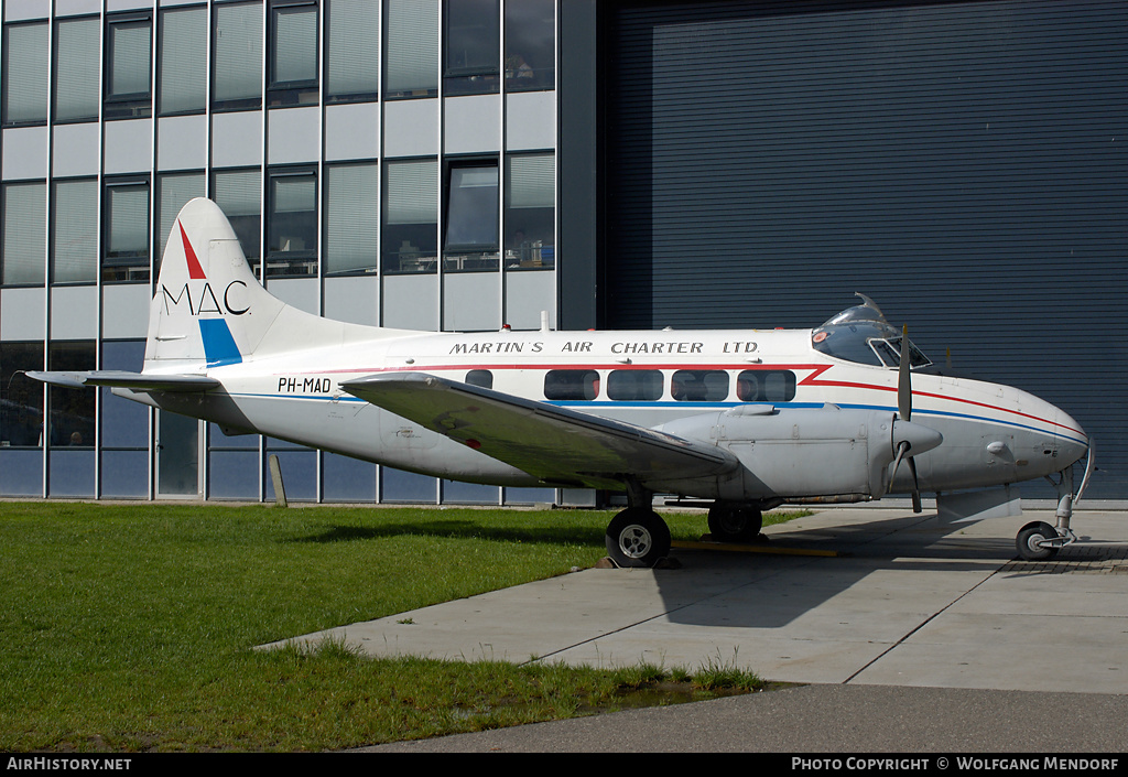 Aircraft Photo of PH-MAD | De Havilland D.H. 104 Sea Devon C20 | Martin's Air Charter - MAC | AirHistory.net #537040