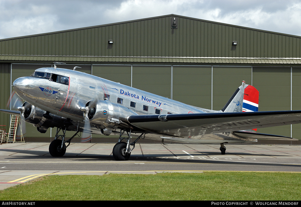 Aircraft Photo of LN-WND | Douglas DC-3A | Dakota Norway | AirHistory.net #537064