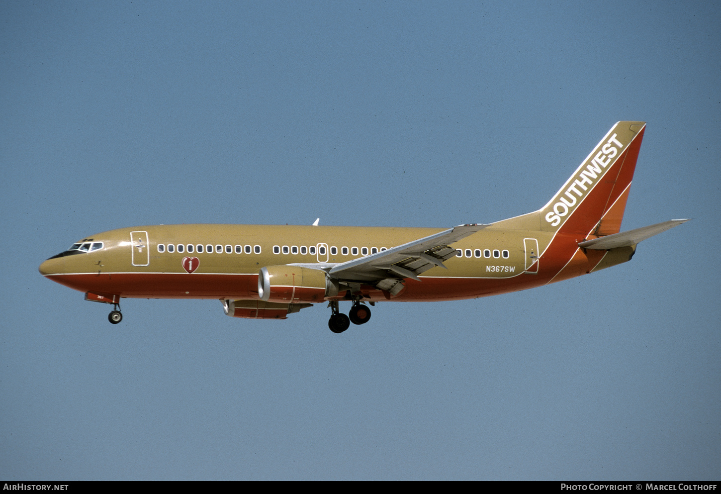 Aircraft Photo of N367SW | Boeing 737-3H4 | Southwest Airlines | AirHistory.net #537146