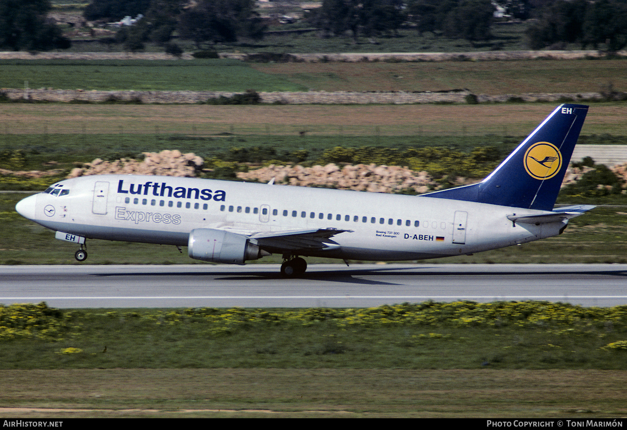 Aircraft Photo of D-ABEH | Boeing 737-330 | Lufthansa Express | AirHistory.net #537204