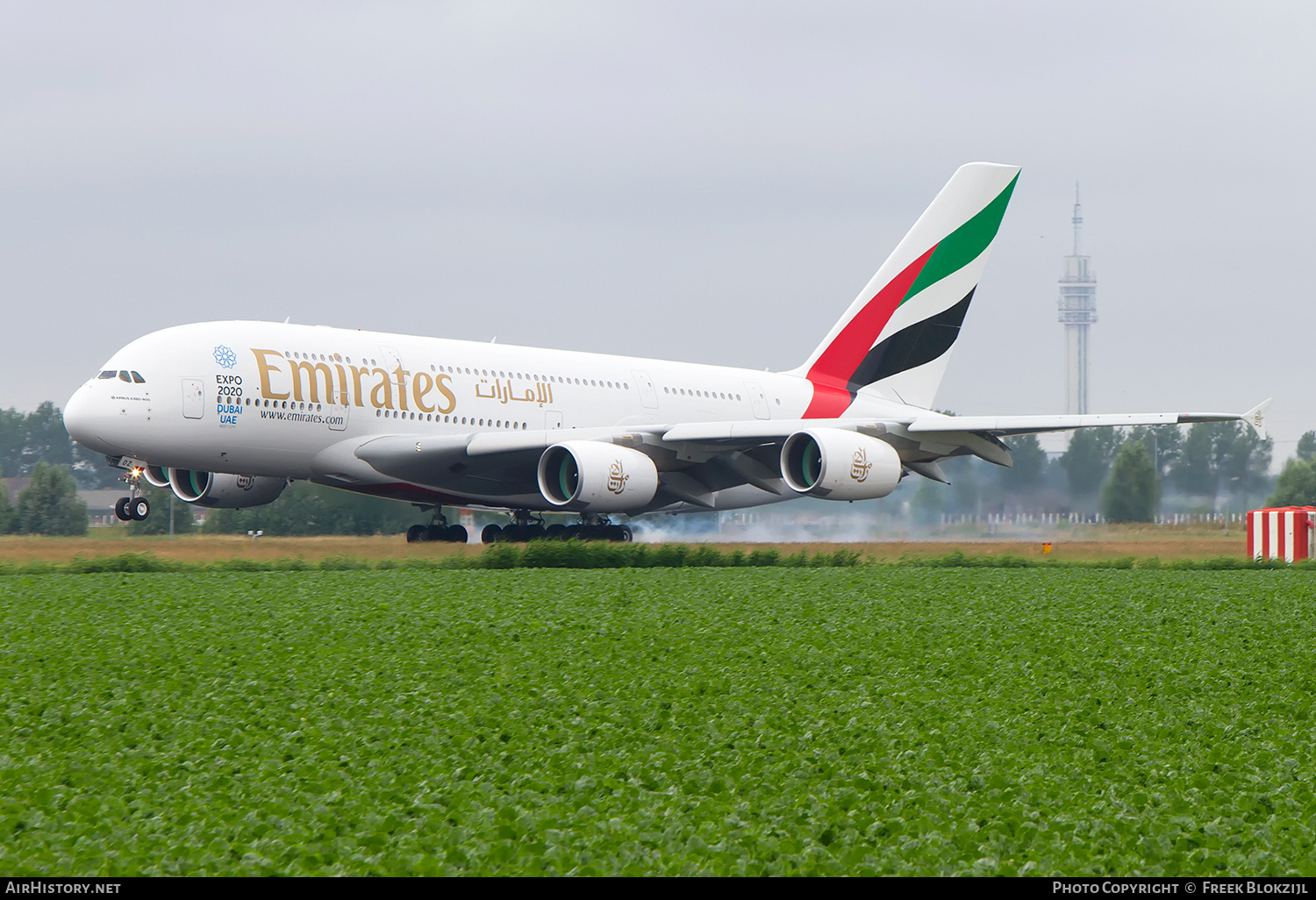 Aircraft Photo of A6-EOZ | Airbus A380-861 | Emirates | AirHistory.net #537297