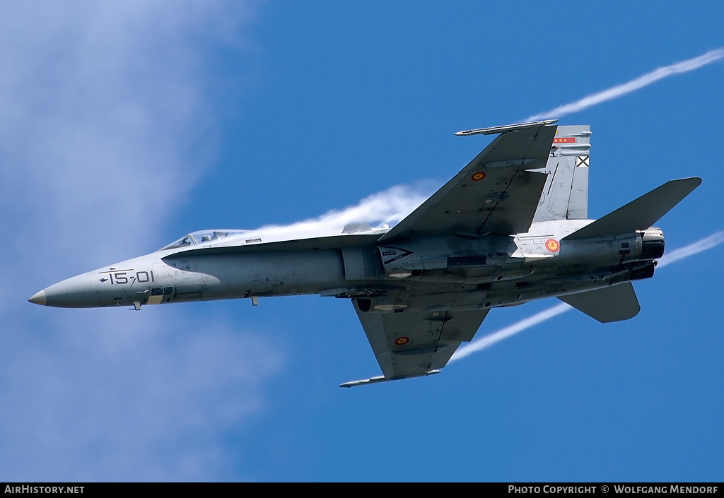 Aircraft Photo of C.15-14 | McDonnell Douglas EF-18M Hornet | Spain - Air Force | AirHistory.net #537325