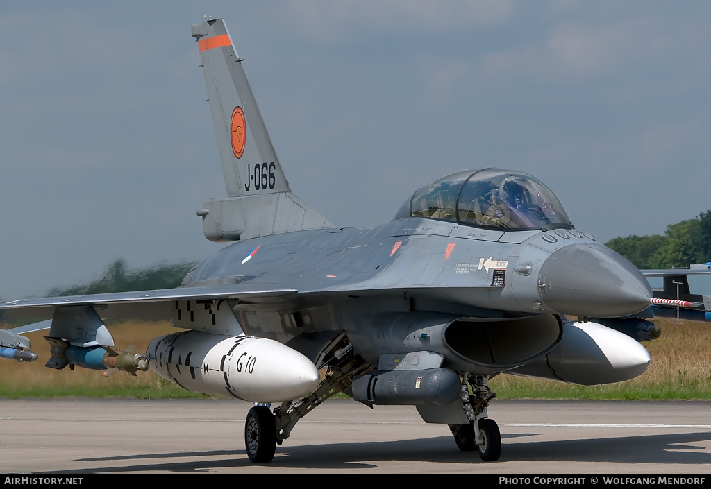 Aircraft Photo of J-066 | General Dynamics F-16BM Fighting Falcon | Netherlands - Air Force | AirHistory.net #537346