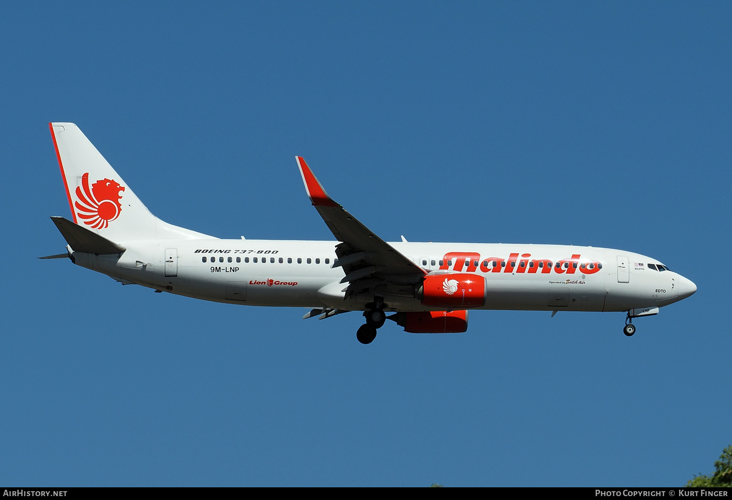Aircraft Photo of 9M-LNP | Boeing 737-8GP | Malindo Air | AirHistory.net #537368