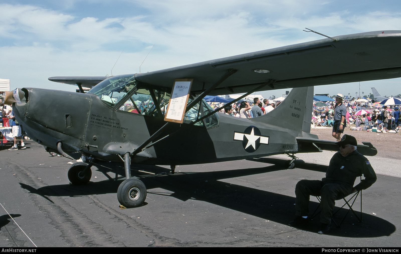 Aircraft Photo of N63393 / 60459 | Stinson OY-1 Sentinel | USA - Marines | AirHistory.net #537369