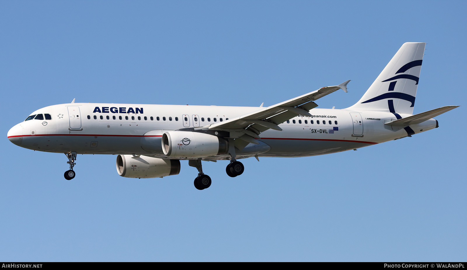 Aircraft Photo of SX-DVL | Airbus A320-232 | Aegean Airlines | AirHistory.net #537377