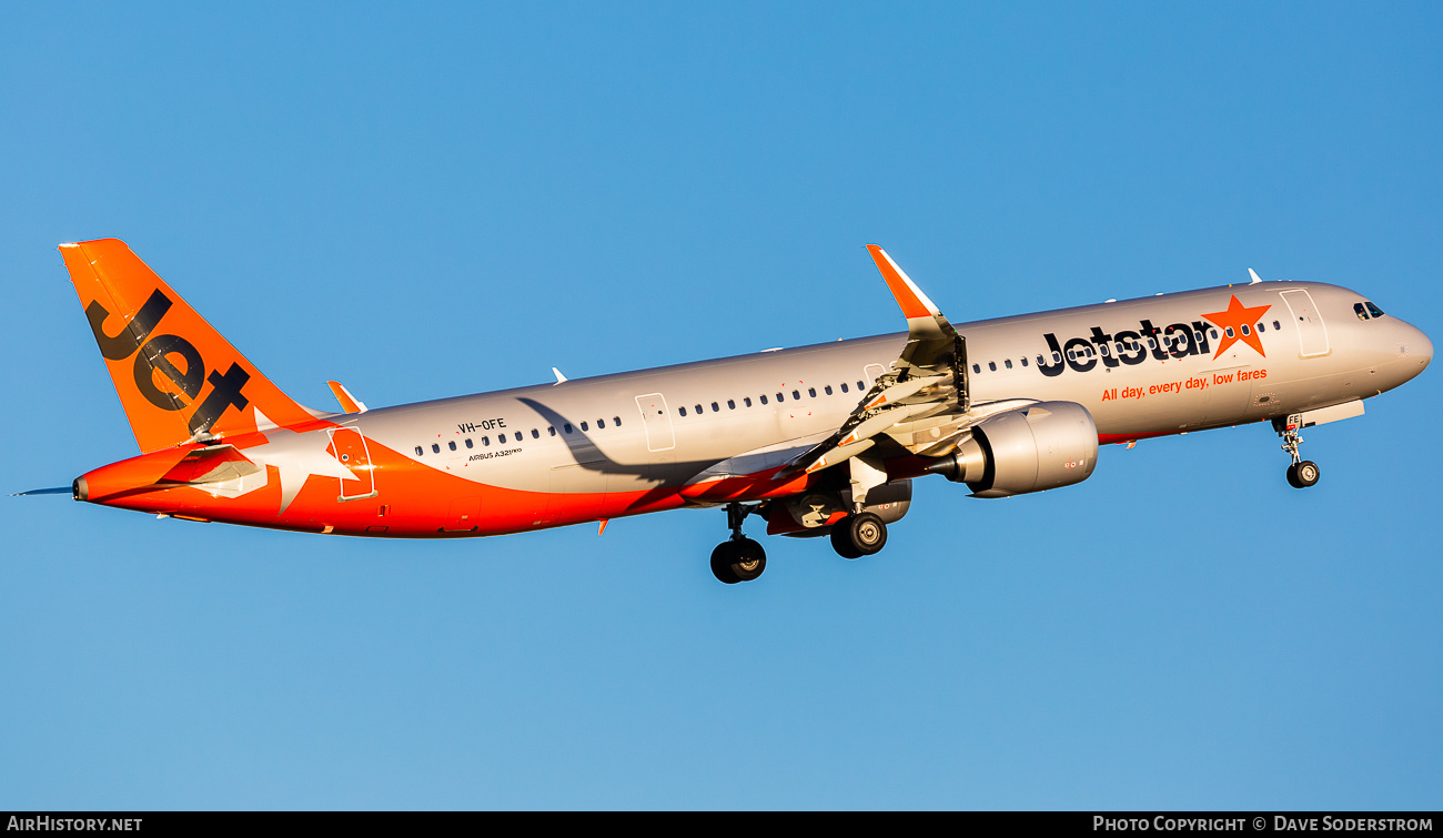 Aircraft Photo of VH-OFE | Airbus A321-251NX | Jetstar Airways | AirHistory.net #537479