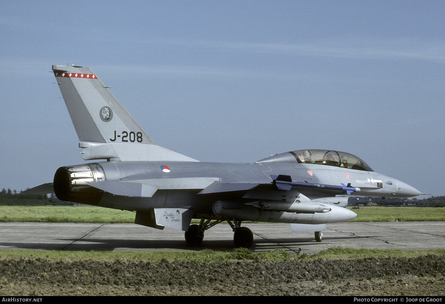 Aircraft Photo of J-208 | General Dynamics F-16B Fighting Falcon | Netherlands - Air Force | AirHistory.net #537514