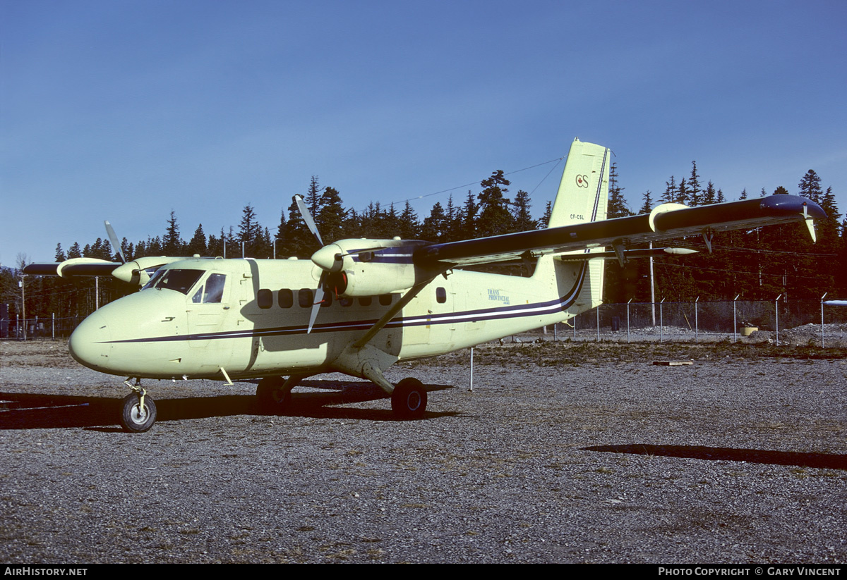 Aircraft Photo of CF-CSL | De Havilland Canada DHC-6-100 Twin Otter | Trans-Provincial Airlines | AirHistory.net #537554