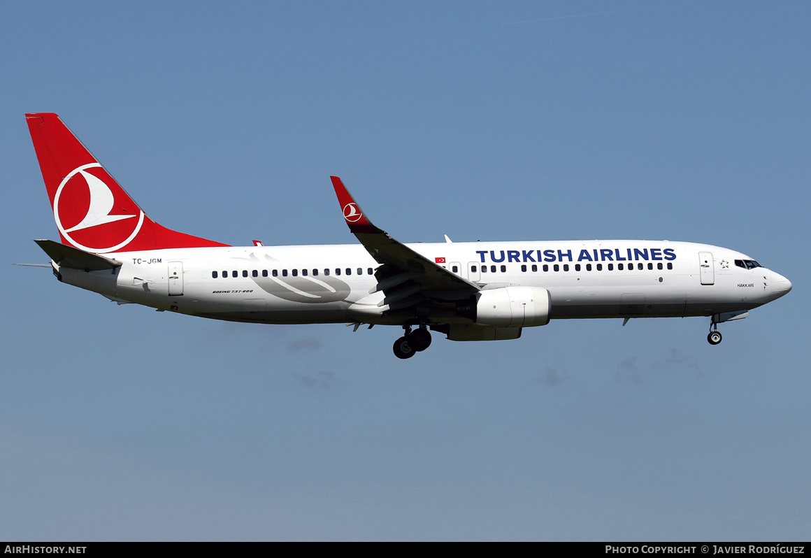 Aircraft Photo of TC-JGM | Boeing 737-8F2 | Turkish Airlines | AirHistory.net #537580
