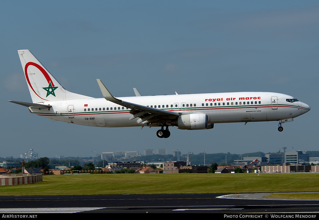 Aircraft Photo of CN-RNP | Boeing 737-8B6 | Royal Air Maroc - RAM | AirHistory.net #537599