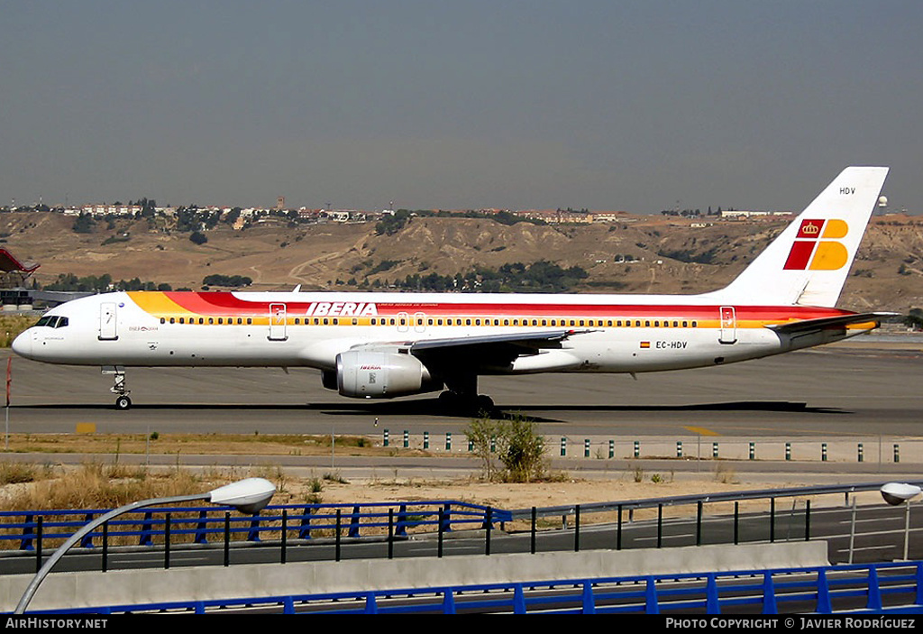Aircraft Photo of EC-HDV | Boeing 757-256 | Iberia | AirHistory.net #537632