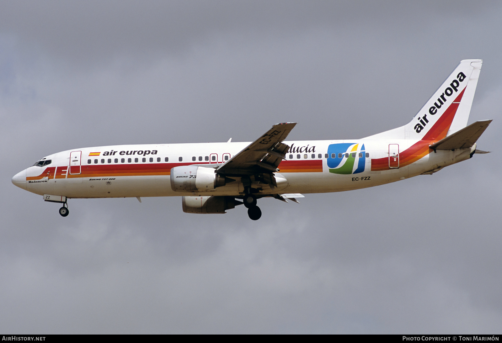 Aircraft Photo of EC-FZZ | Boeing 737-4Y0 | Air Europa | AirHistory.net #537635