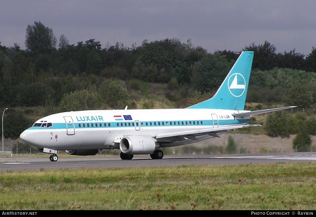 Aircraft Photo of LX-LGN | Boeing 737-59D | Luxair | AirHistory.net #537640