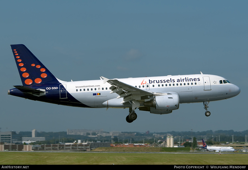 Aircraft Photo of OO-SSD | Airbus A319-112 | Brussels Airlines | AirHistory.net #537643