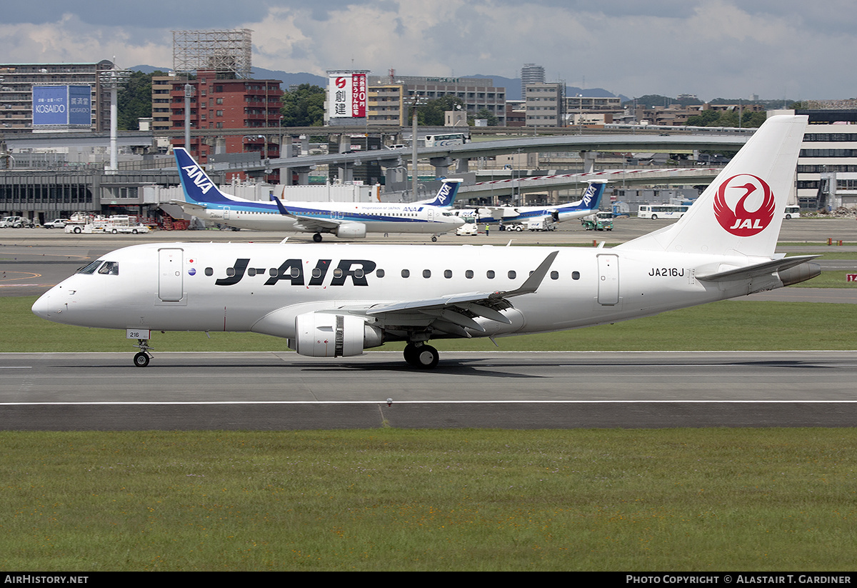 Aircraft Photo of JA216J | Embraer 170STD (ERJ-170-100STD) | J-Air | AirHistory.net #537664