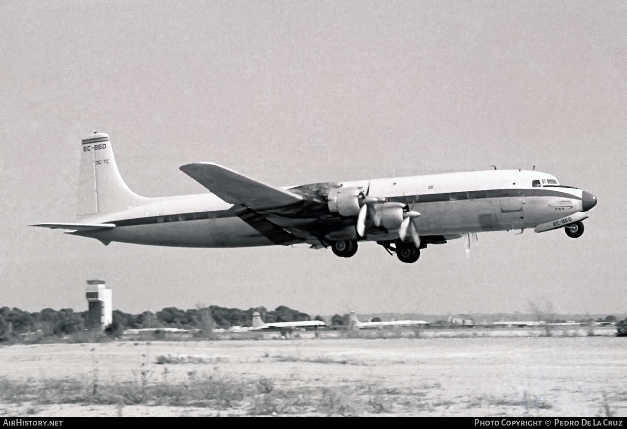 Aircraft Photo of EC-BEO | Douglas DC-7C | TAE - Trabajos Aéreos y Enlaces | AirHistory.net #537699
