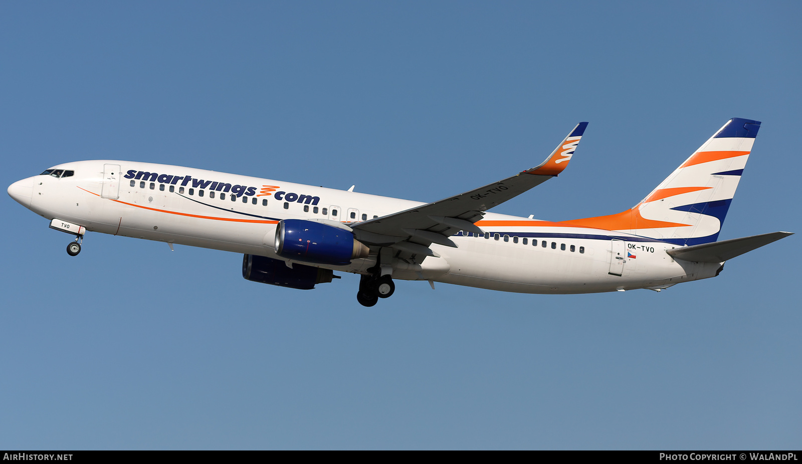 Aircraft Photo of OK-TVO | Boeing 737-8CX | Smartwings | AirHistory.net #537733
