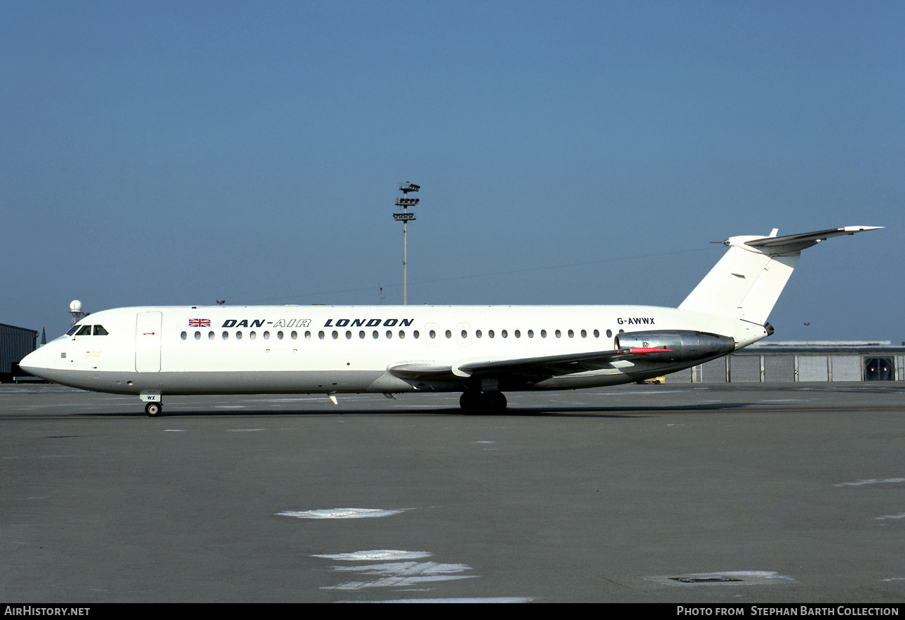 Aircraft Photo of G-AWWX | BAC 111-509EW One-Eleven | Dan-Air London | AirHistory.net #537744