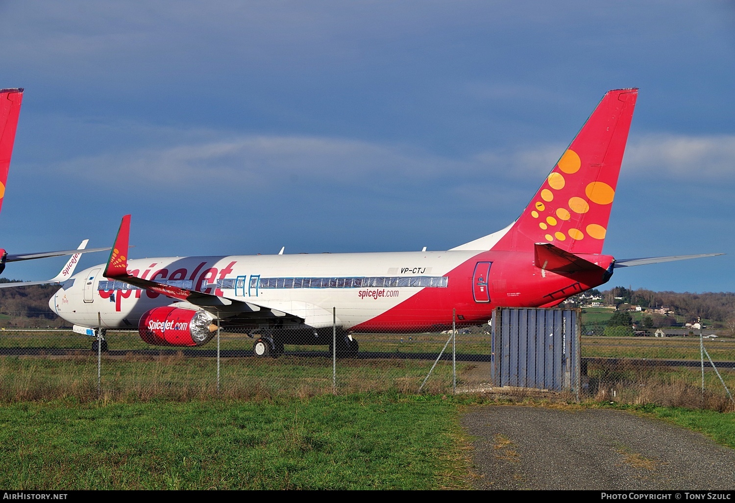 Aircraft Photo of VP-CTJ | Boeing 737-8GJ | SpiceJet | AirHistory.net #537753