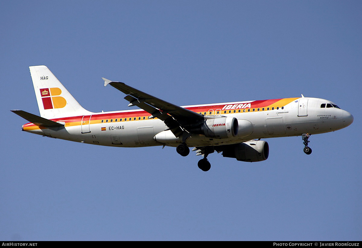 Aircraft Photo of EC-HAG | Airbus A320-214 | Iberia | AirHistory.net #537802