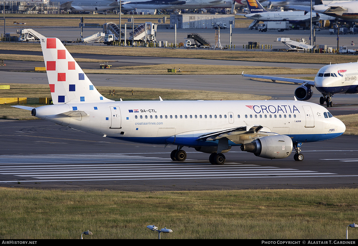 Aircraft Photo of 9A-CTL | Airbus A319-112 | Croatia Airlines | AirHistory.net #537807