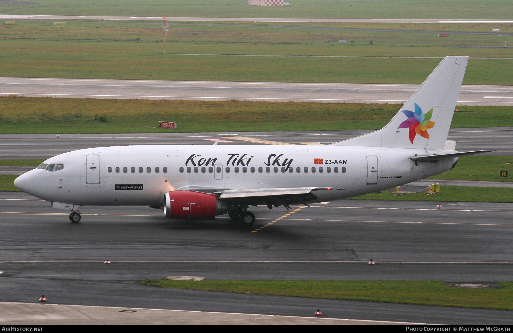 Aircraft Photo of Z3-AAM | Boeing 737-529 | Kon Tiki Sky | AirHistory.net #537809