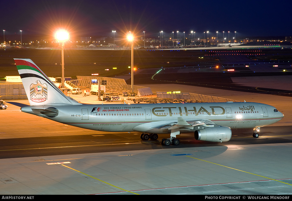 Aircraft Photo of A6-EYD | Airbus A330-243 | Etihad Airways | AirHistory.net #537824