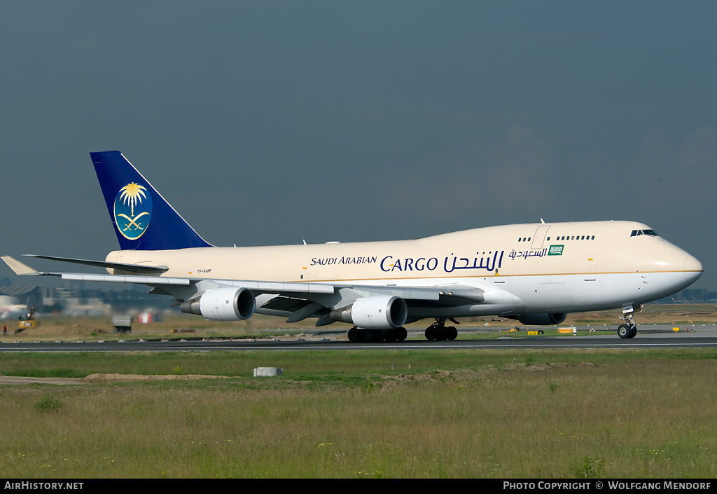 Aircraft Photo of TF-AMP | Boeing 747-481(BCF) | Saudi Arabian Airlines Cargo | AirHistory.net #537839