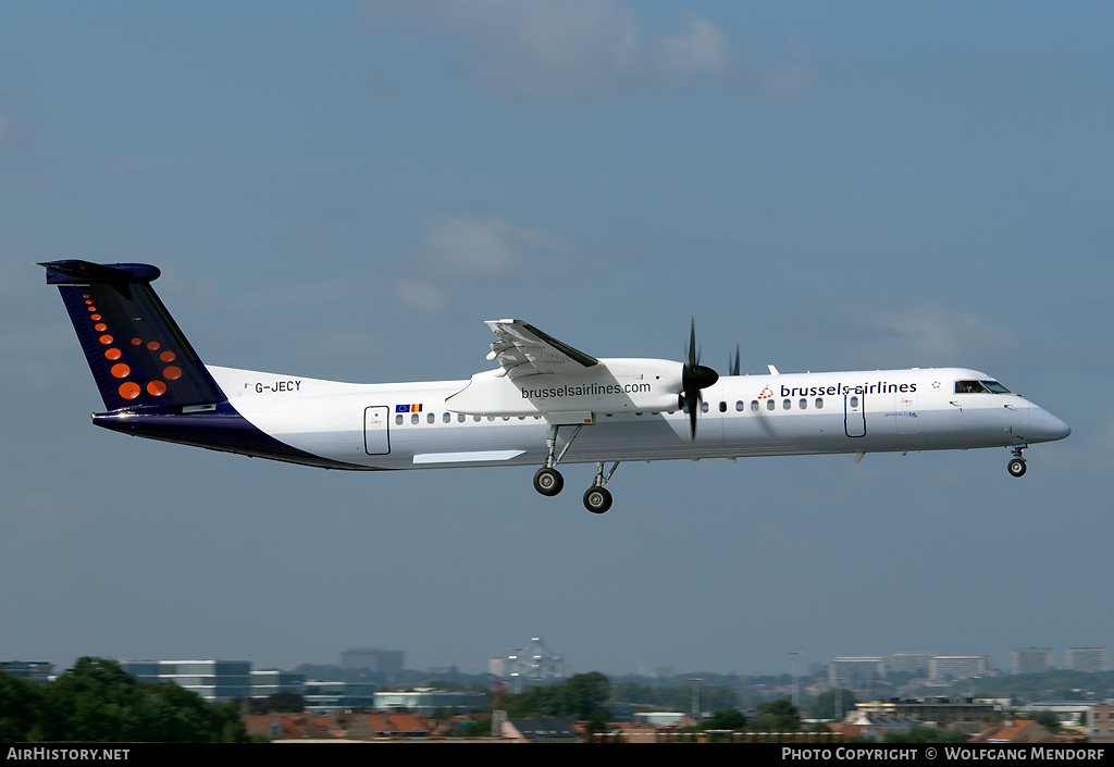 Aircraft Photo of G-JECY | Bombardier DHC-8-402 Dash 8 | Brussels Airlines | AirHistory.net #537840