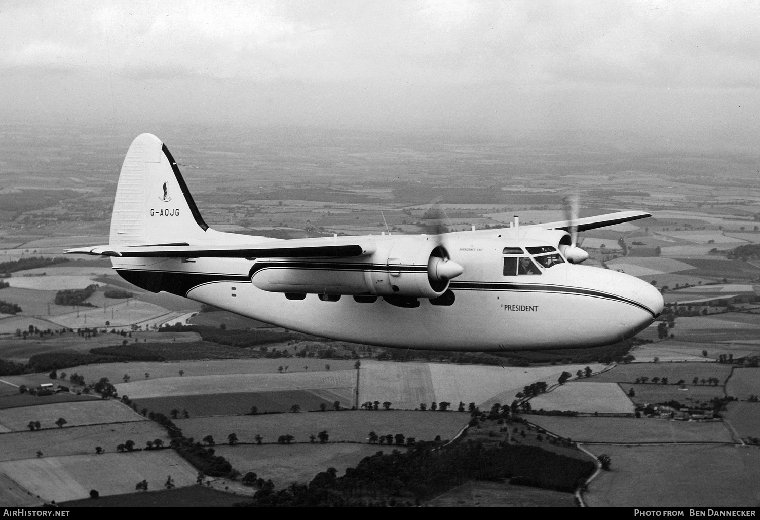 Aircraft Photo of G-AOJG | Hunting-Percival P.66 President 1 | AirHistory.net #537868