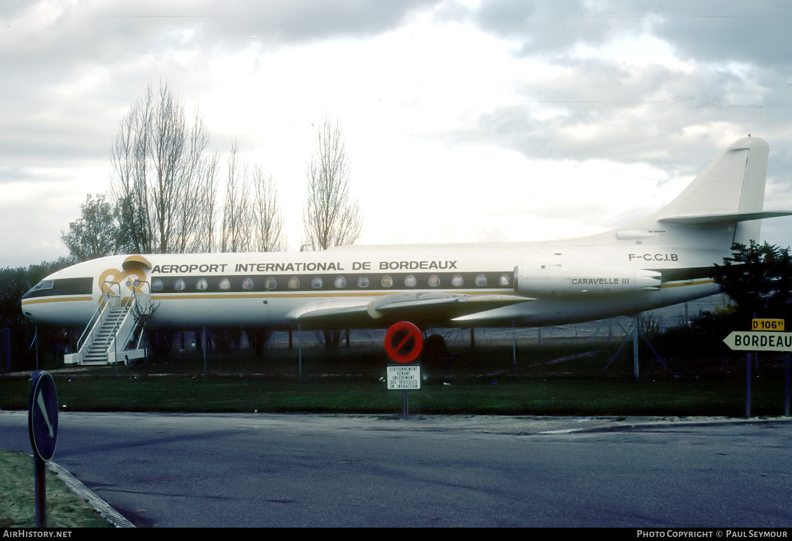 Aircraft Photo of F-CCIB | Sud SE-210 Caravelle III | Aeroport International de Bordeaux | AirHistory.net #537901