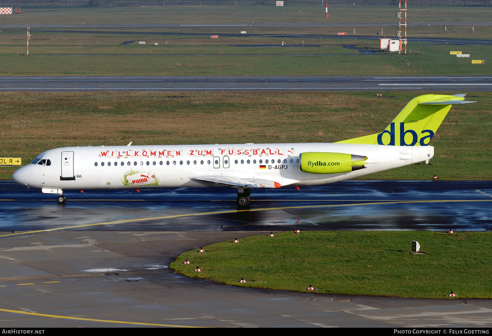 Aircraft Photo of D-AGPJ | Fokker 100 (F28-0100) | DBA - Deutsche BA | AirHistory.net #537955
