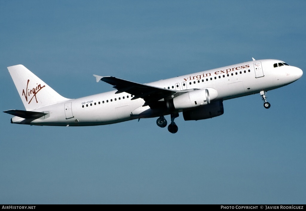 Aircraft Photo of OO-COH | Airbus A320-232 | Virgin Express | AirHistory.net #537977