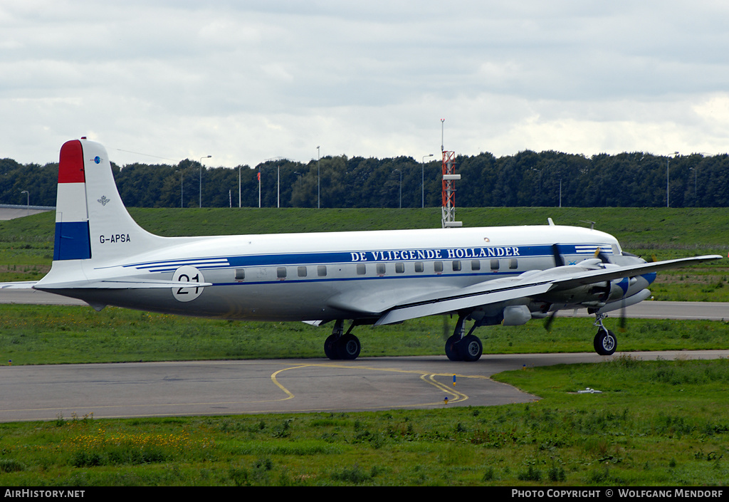 Aircraft Photo of G-APSA | Douglas DC-6A(C) | KLM - Royal Dutch Airlines | AirHistory.net #538074