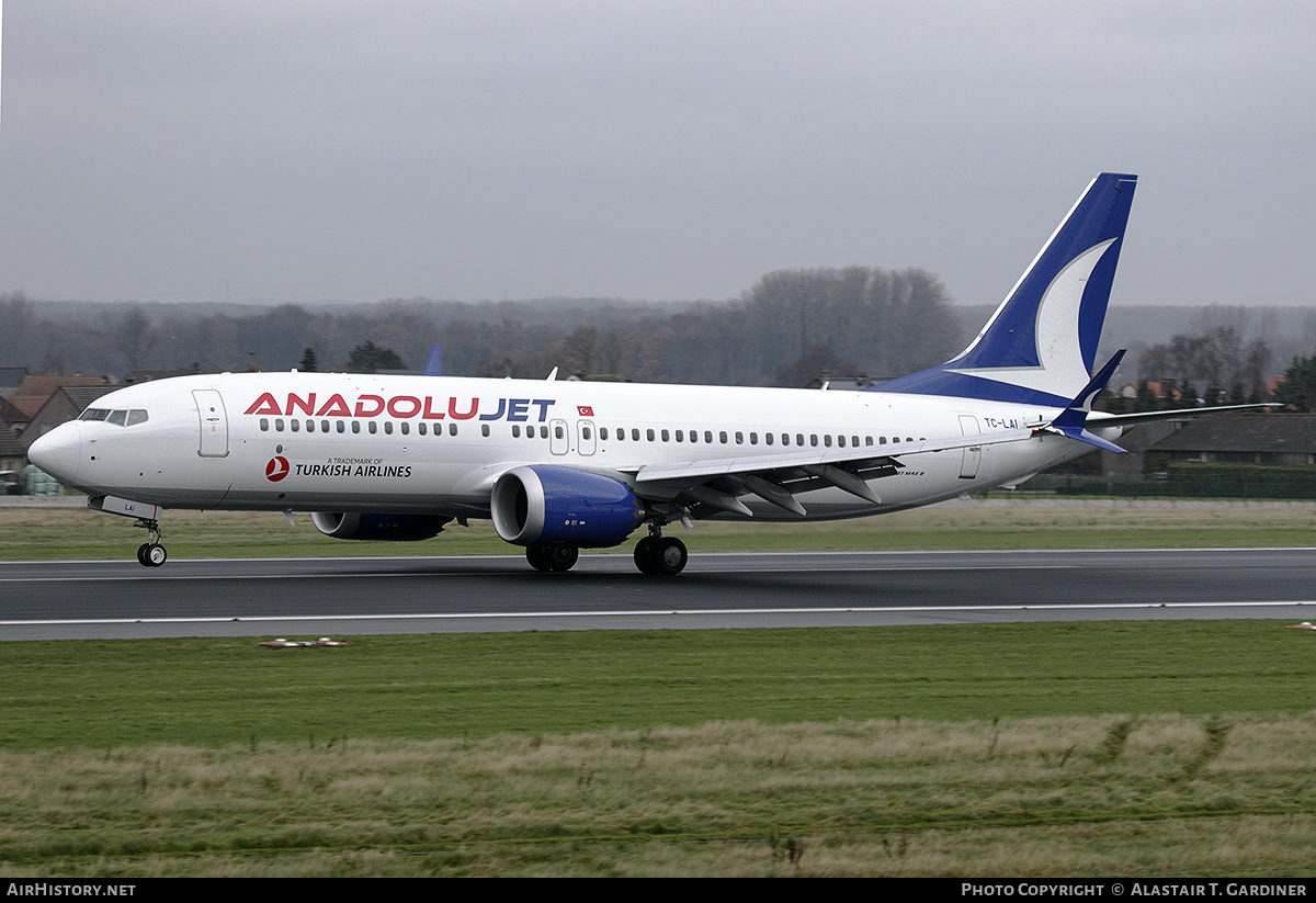 Aircraft Photo of TC-LAI | Boeing 737-8 Max 8 | AnadoluJet | AirHistory.net #538085